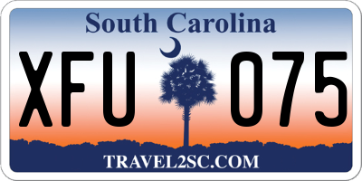 SC license plate XFU075