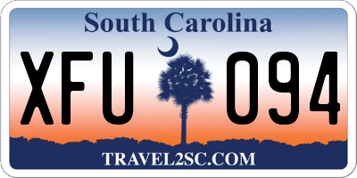SC license plate XFU094