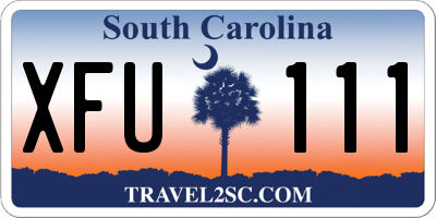 SC license plate XFU111