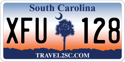 SC license plate XFU128