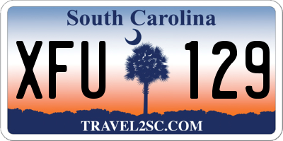 SC license plate XFU129