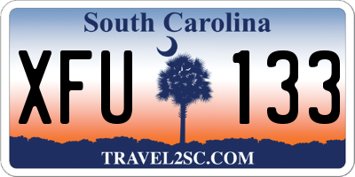SC license plate XFU133