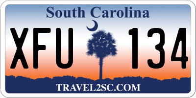 SC license plate XFU134