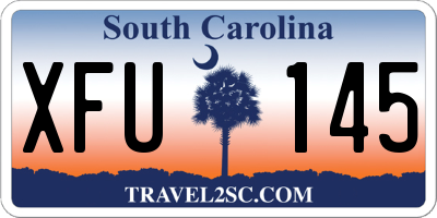 SC license plate XFU145