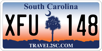 SC license plate XFU148