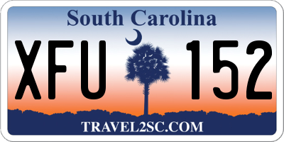 SC license plate XFU152