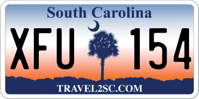 SC license plate XFU154