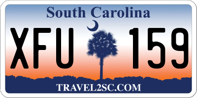 SC license plate XFU159