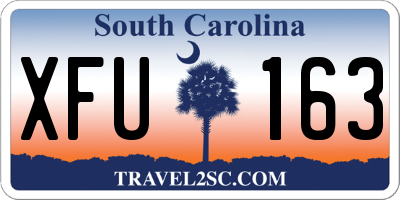 SC license plate XFU163