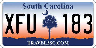 SC license plate XFU183