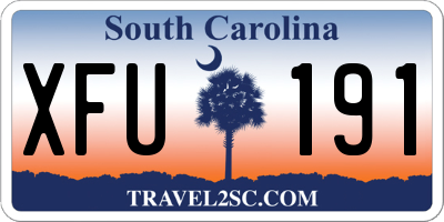 SC license plate XFU191