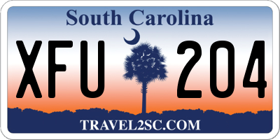 SC license plate XFU204
