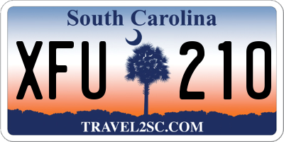 SC license plate XFU210