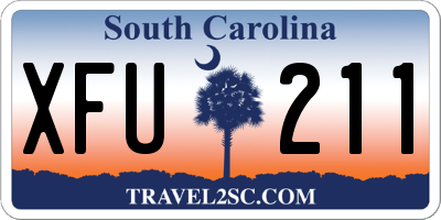 SC license plate XFU211