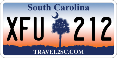 SC license plate XFU212