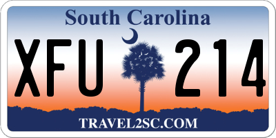 SC license plate XFU214