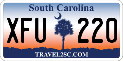 SC license plate XFU220