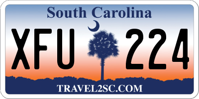 SC license plate XFU224