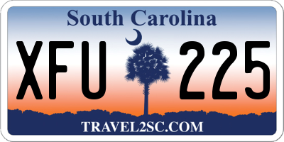 SC license plate XFU225