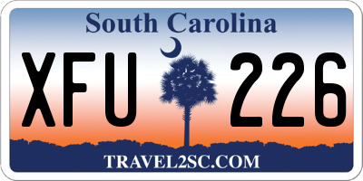 SC license plate XFU226