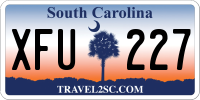 SC license plate XFU227