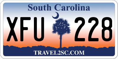 SC license plate XFU228
