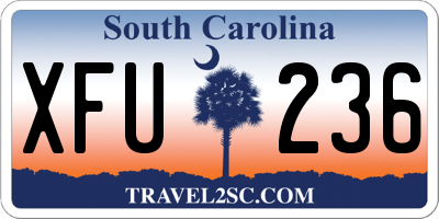SC license plate XFU236