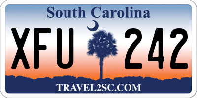 SC license plate XFU242