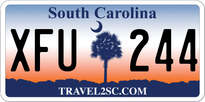 SC license plate XFU244