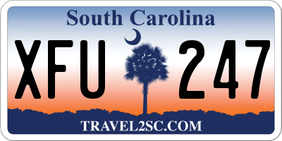 SC license plate XFU247