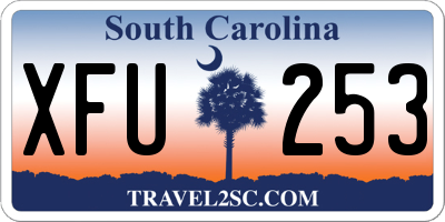 SC license plate XFU253