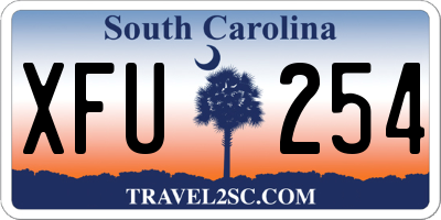 SC license plate XFU254