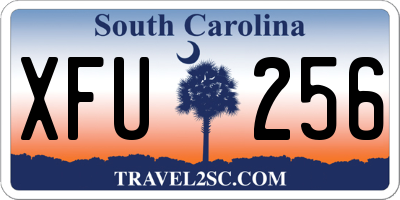 SC license plate XFU256
