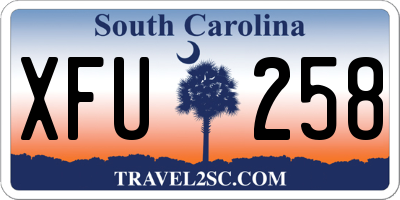SC license plate XFU258