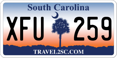 SC license plate XFU259
