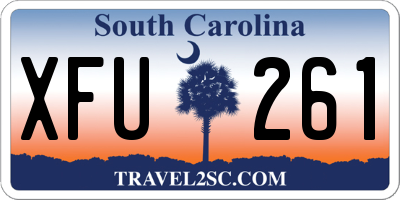 SC license plate XFU261