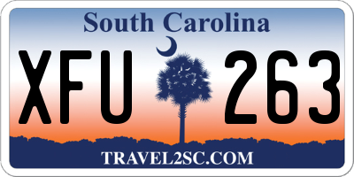 SC license plate XFU263