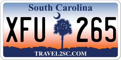 SC license plate XFU265