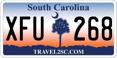 SC license plate XFU268