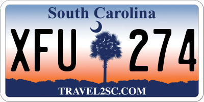 SC license plate XFU274