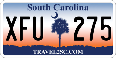 SC license plate XFU275
