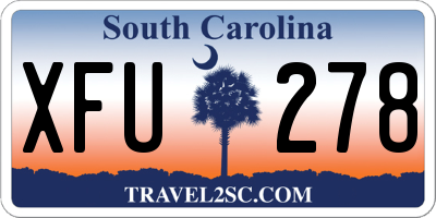 SC license plate XFU278