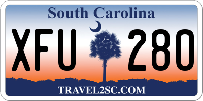SC license plate XFU280