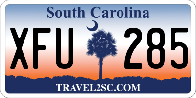 SC license plate XFU285