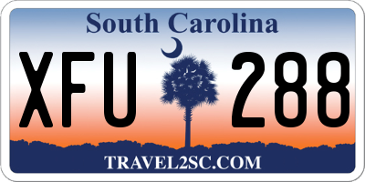 SC license plate XFU288