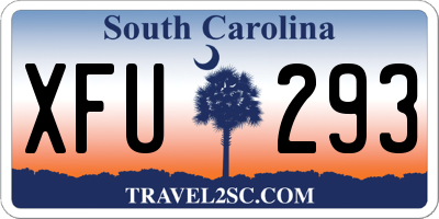SC license plate XFU293