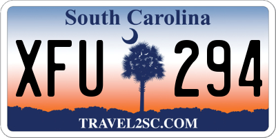 SC license plate XFU294