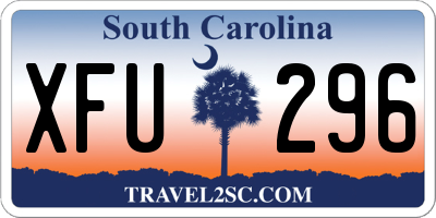 SC license plate XFU296