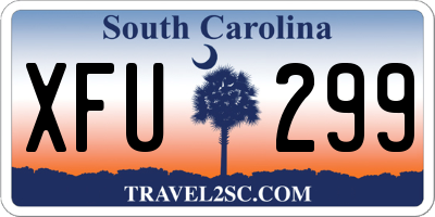 SC license plate XFU299