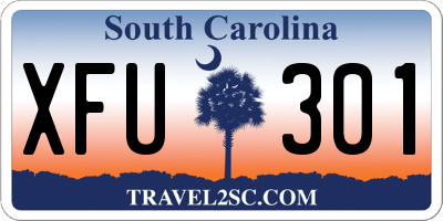 SC license plate XFU301